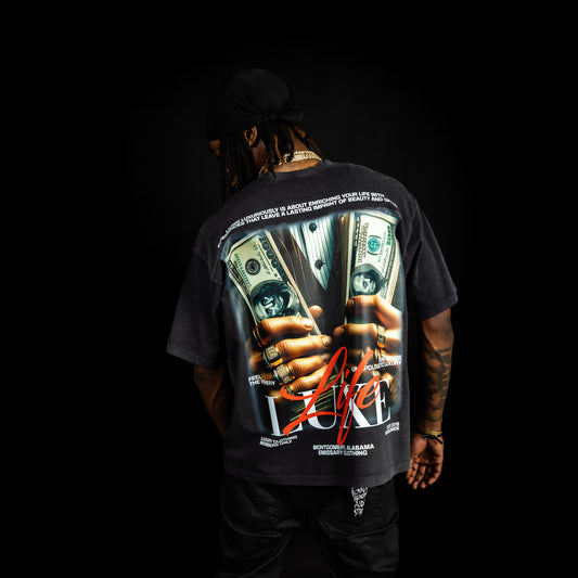 Luxe Life Acid Wash Tee